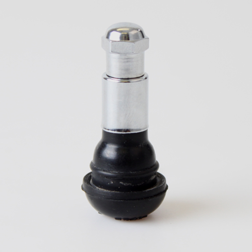 Gumový ventil s chrom. překrytem průměr 11,5mm (TR413C) maximální tlak 4,5bar, výška 43mm