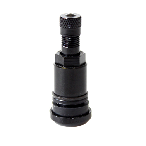 Kovový ventil černý elox hliníkový, průměr 11,5mm (VALVE-04) délka 42mm
