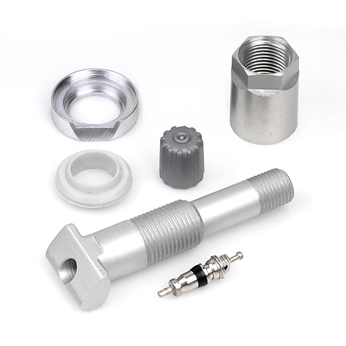 TPMS ventil pro senzor tlaku originální výbava (NV-01) hliníkový elox šedý