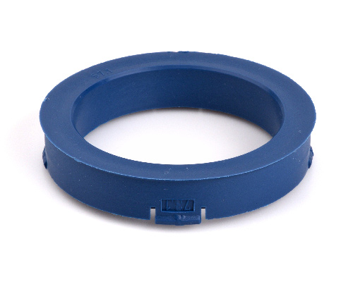 Kroužek vymezovací 73,1 / 57,1 (S44), plast, modrý, přesah kužele 2mm